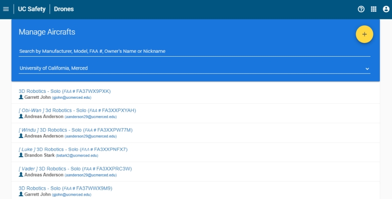 UC Drones Manage Aircrafts