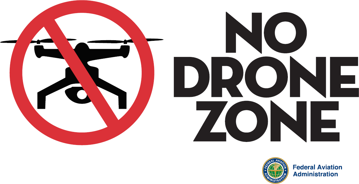 No Drone Zone Sign