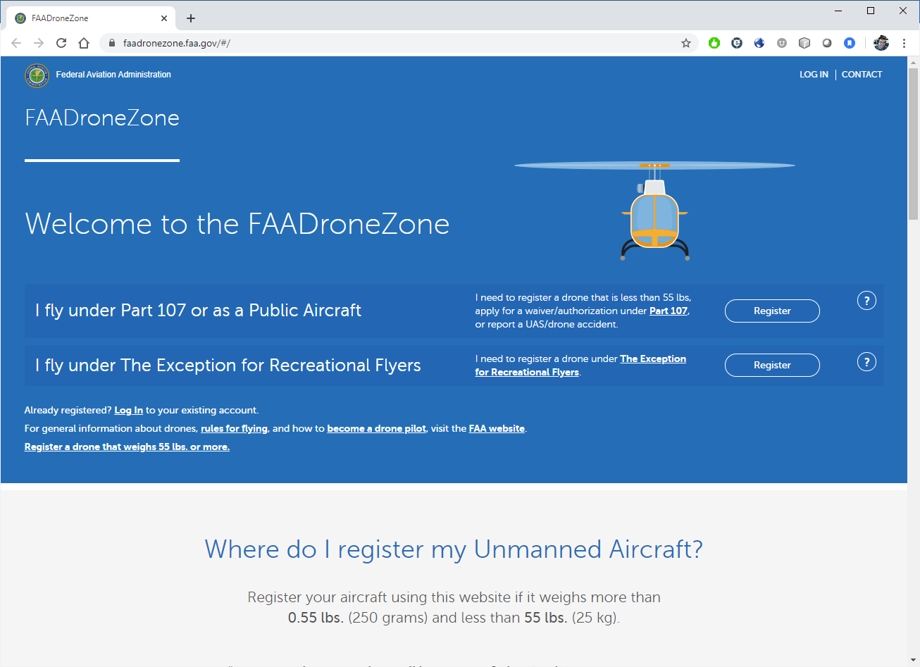 FAA DroneZone